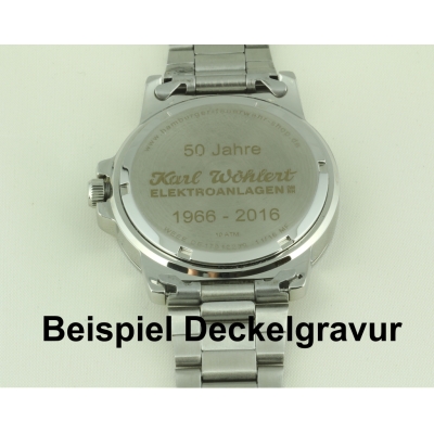 Armbanduhr mit eigenem Gravur