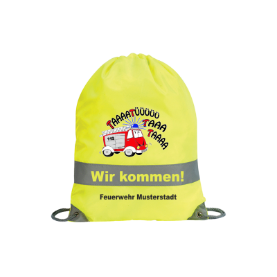 Der leuchtende Feuerwehr-Turnbeutel