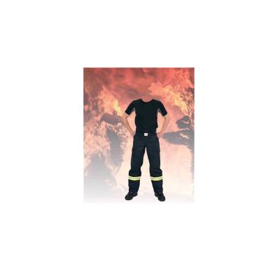 Bundhose silber/gelb bestreift Gr. 56 kurzes Bein