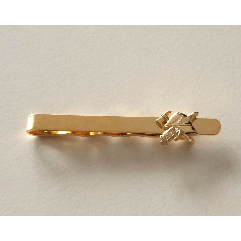 Krawattennadel Feuerwehrhelm gold