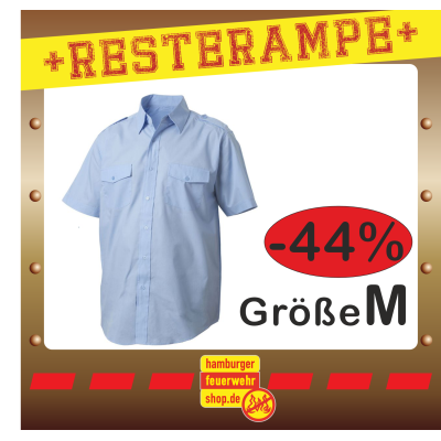Diensthemd Gr. M blau 1/2 Arm Gr M