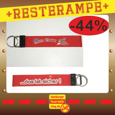 Schlüsselanhänger Claus kommt. rot