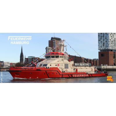 Feuerwehr Hamburg Löschboot Branddirektor Westphal, Becher