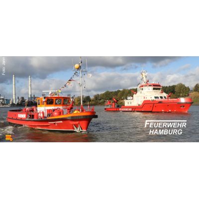 Feuerwehr Hamburg Löschboot Branddirektor Krüger/Wetsphal, Becher