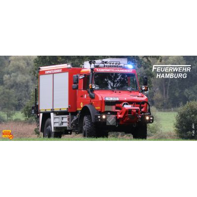 Feuerwehr Hamburg Kampfmittelräumdienst Unimog, Becher
