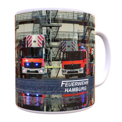 Feuerwehr Hamburg Drehleiter Motiv2, Becher