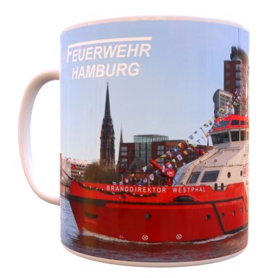 Feuerwehr Hamburg Löschboot Branddirektor Westphal, Becher