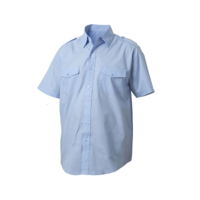 Diensthemd Gr. M blau 1/2 Arm Gr M